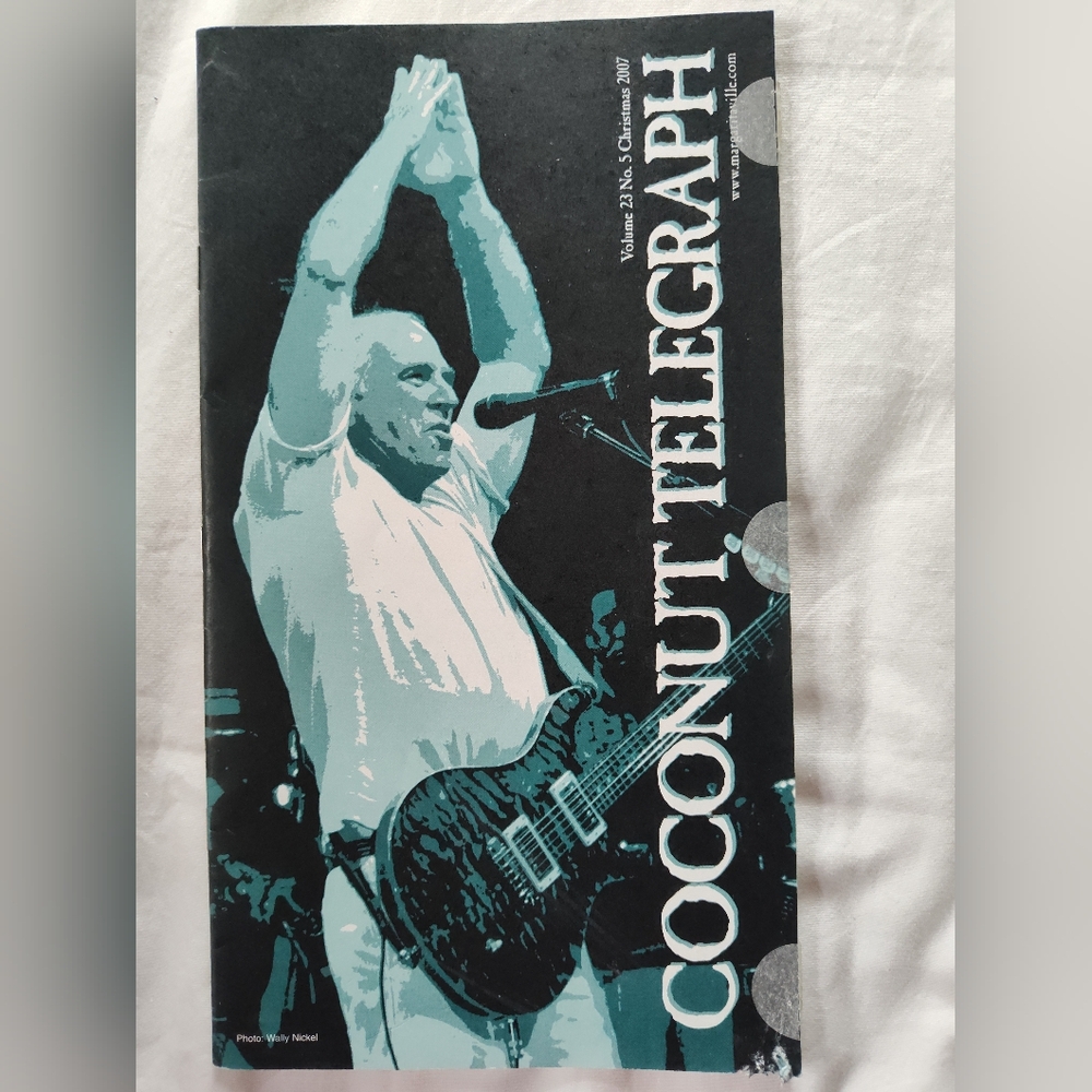 JIMMY BUFFETT Coconut Telegraph Christmas 2007.   6" x 10 1/2"